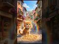 A Cat Eats Magical Pizza and Starts Talking! 😂🐱 | Viral Kids Story #animatedshort #storytime