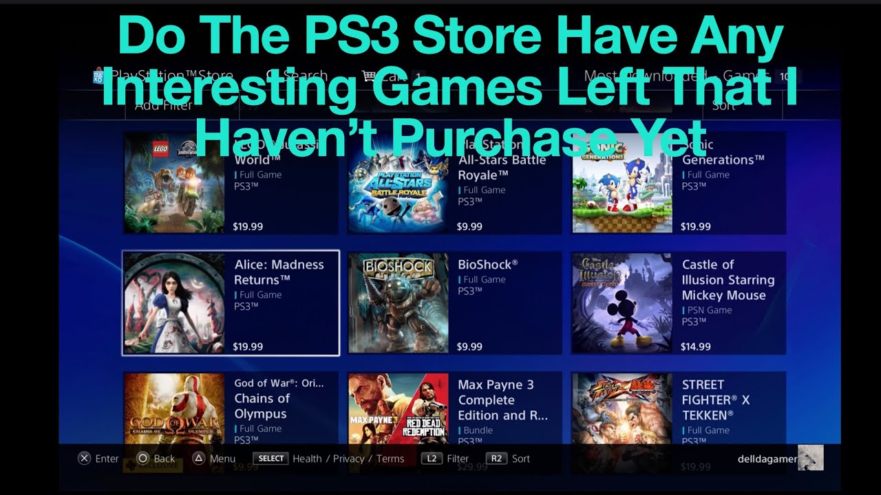 Viewing And Buying Games On PS3 And As Well As Playing Them YouTube