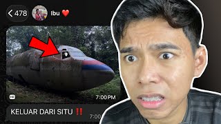 AKU JUMPA KAPAL TERBANG HILANG DALAM HUTAN‼️ ADA HANTU DALAM TU ‼️