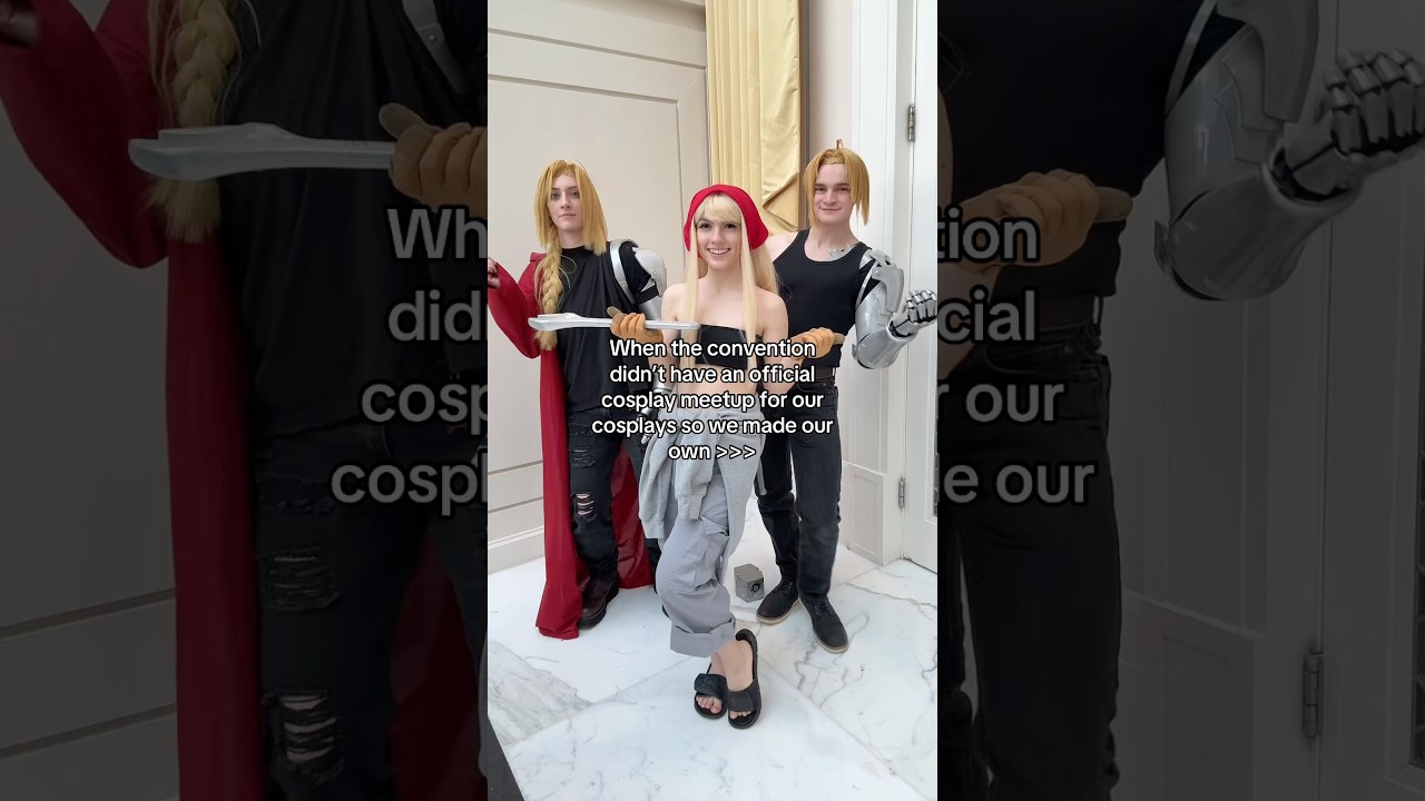 I love how wasn’t even planned, we just starting spotting each other LOL #cosplay #cosplayer #fma