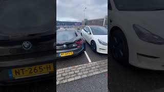BMW i8 vs Tesla charging