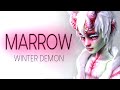 Marrow the winter demon  ooak art doll repaint  custom monster high doll 