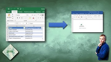 Как вставить таблицу Excel в Word