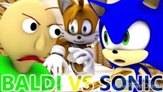 Baldi Basics Vs Sonic The Hedgehog Ft Tails Minecraft Animation Challenge Cartoon Game