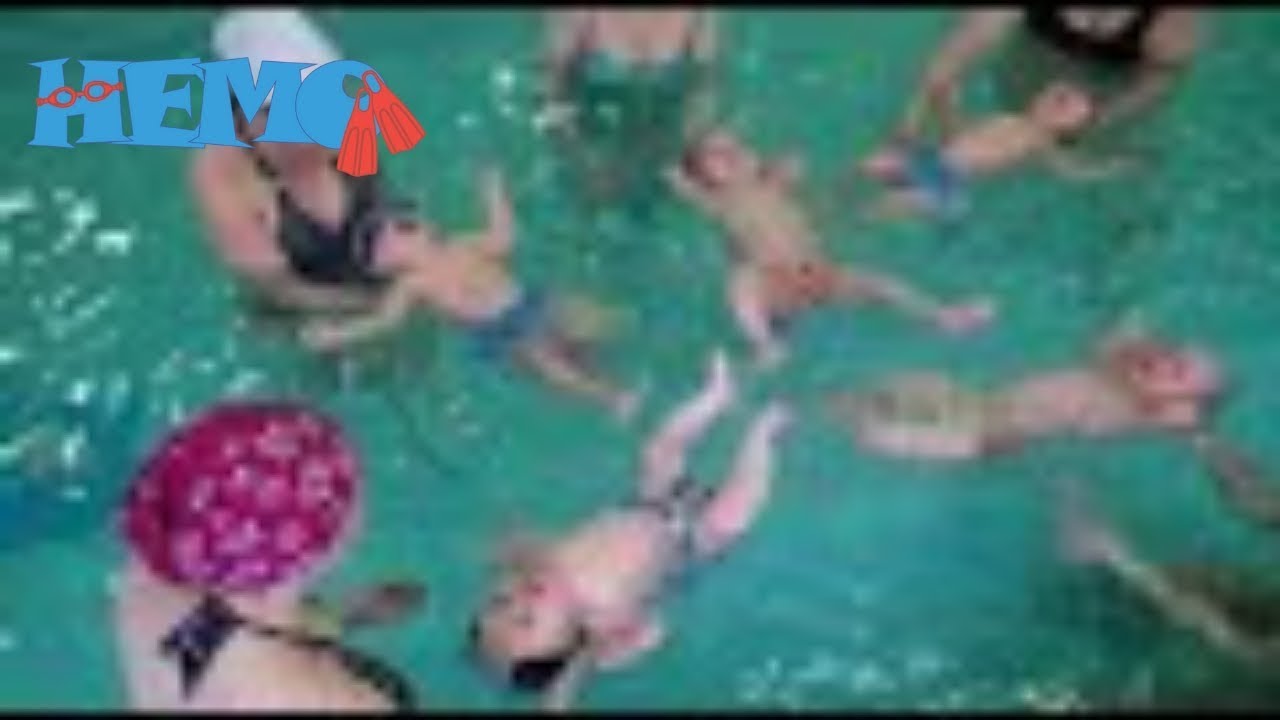 ⁣Плавание в бассейне. Baby swimming