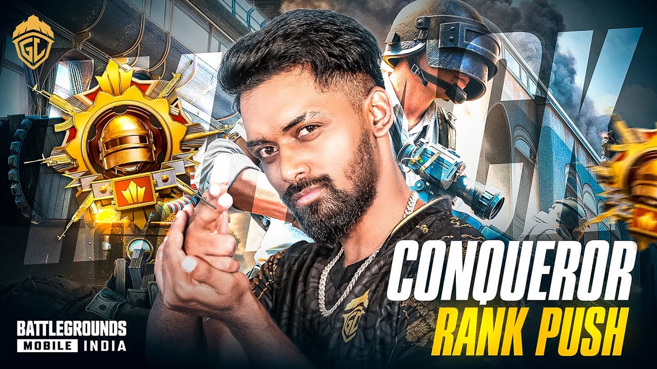 CONQUEROR RANK PUSH LIVE BGMI LIVE