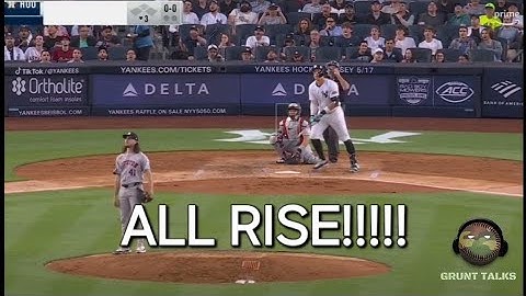 Aaron Judge and Giancarlo Stanton hit home runs!! Juan Soto Pure Hustle!! Astros vs. Yankees