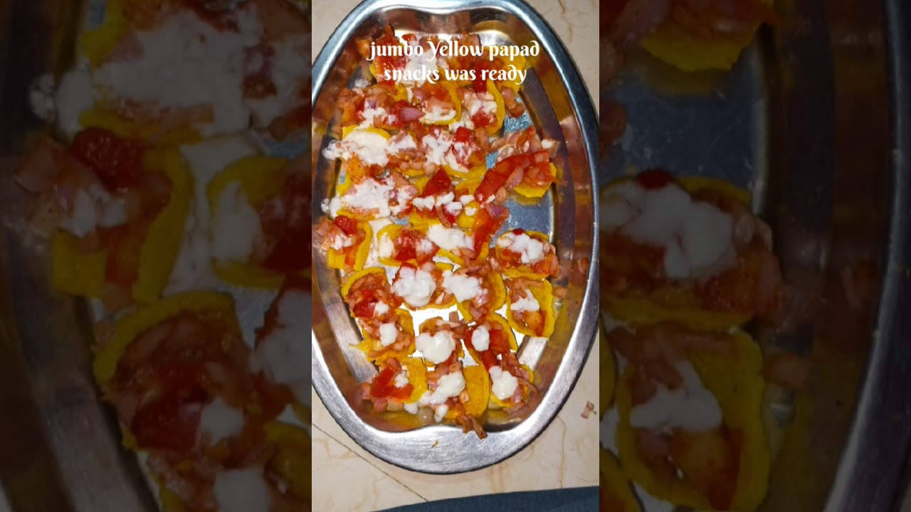 How do 5 minutes yellow papad snacks 