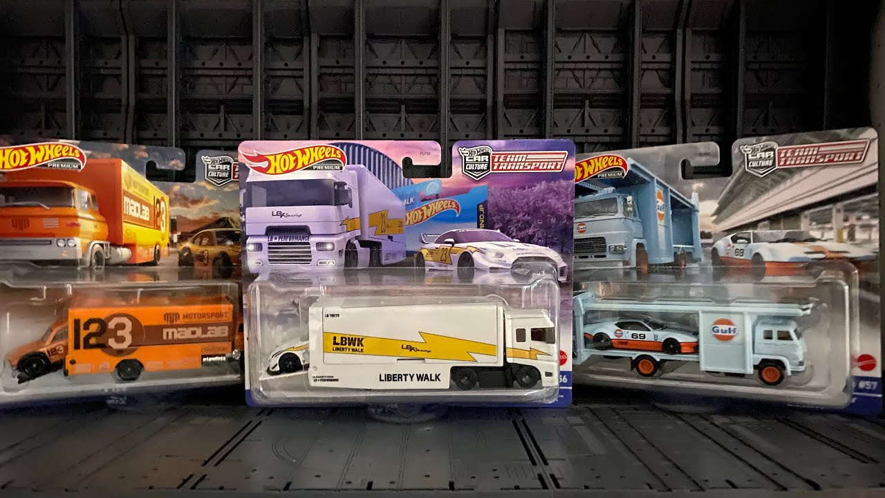 Hot Wheels Team Transport 2023 Mix 3 with New LBWK Flip side Hauler ...
