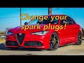 How to change spark plugs on your 20 giulia