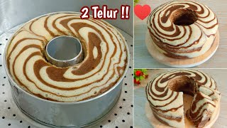 Bolu Kukus Zebra || Cuma  2 Telur hasilnya Super Lembut dan enak