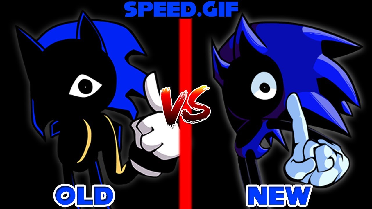 FNF': Vs Speed.GIF V2 - Control (Old Vs New) (cyclops sonic old and new comparison) - YouTube