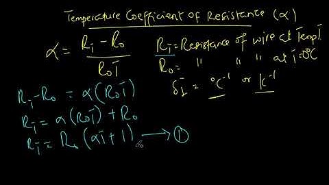 How to calculate resistivity and temperature coefficient