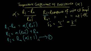 How to calculate resistivity and temperature coefficient