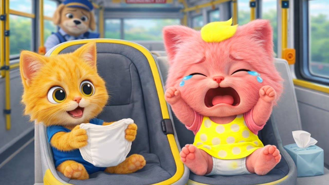 Diaper Change (On Bus) +More | Fun Nursery Rhymes | Toby Town