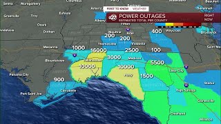 Hurricane Idalia power outage update at 8:30 a.m.