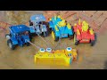 Tata Dupmer Accident Rescue 4x Tractor in Water | Truck Wala Video | Tractor Video | Csm Toys