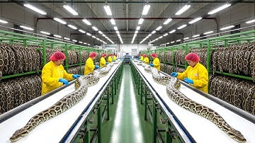 Inside the Python Leather Factory – How Giant Snakes Become Million-Dollar Fashion (Full Process)