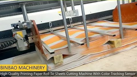 High Quality Printing Paper Roll to Sheets Cutting Machine With Color Tracking Sensor