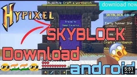 how to download real hypixel skyblock map in Minecraft pe + java 1.19+! new hypixel map for server