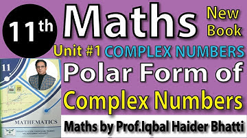 Chap #1 |Polar Coordinate and Polar Form of a complex number | 11th Class BISE Maths Lec 11 PTB