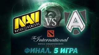 Alliance vs Na'Vi - Финальная 5 Игра (The International 2013) [Русские Комментарии)