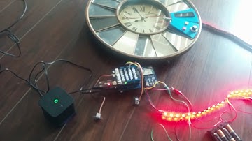 Intel Edison - Upcycled Clock -Commute time to work using Google Maps API