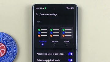 How to change the darkness in dark mode on OPPO Reno10 5G Android 13