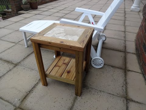 DIY Project – Outside Drinks Table Using Reclaimed Wood