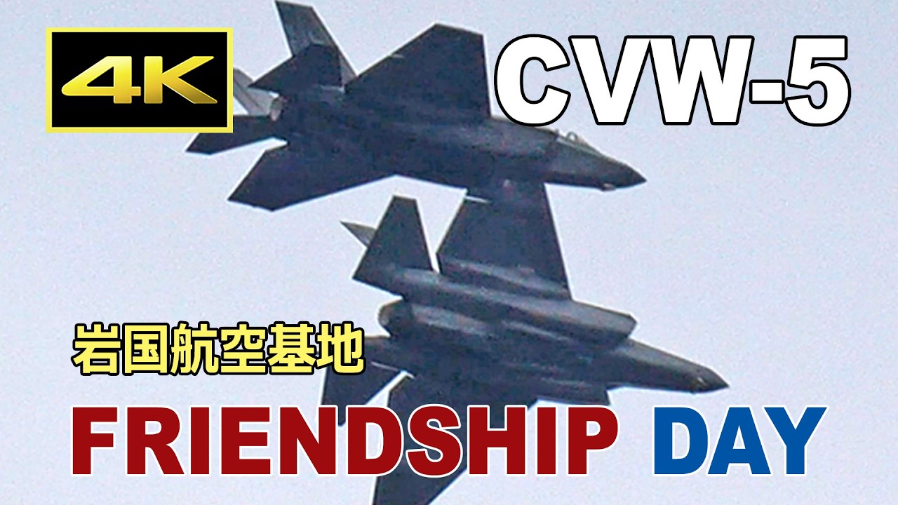 4K] 第5空母航空団 CVW-5のデモフライトは悪天候のため途中で終了