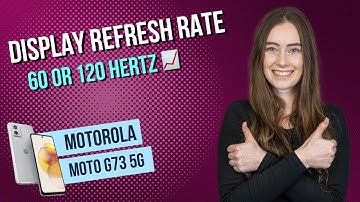 Motorola moto g73 5G - Display Refresh Rate • 📱• 📈 • ㎐ • Tutorial