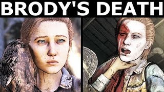 Brodys Death  The Walking Dead Final Season 4 Episode 1 Done Running