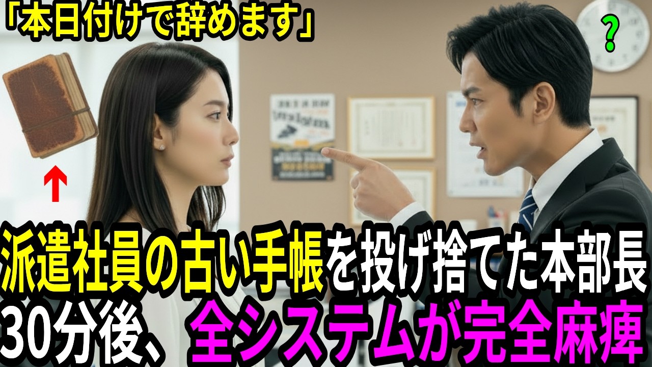 「本日付けで辞めます」と告げた派遣社員。30分後、傲慢な副社長の息子がガタガタ震え始めた衝撃の理由