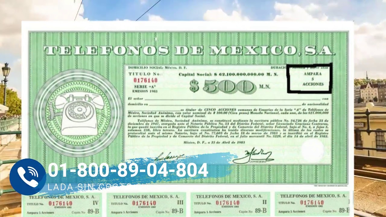Acciones De Telmex Telefonos De Mexico Cotizar Vender Tengo Que Hago Con Ellas Youtube