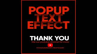 How To make pop-up text Effect Photoshop