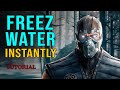 MAGICALLY Turn WATER Into ICE like SUB ZERO!! - (easy magic trick tutorial)