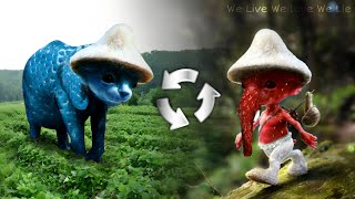 We Live, We Love, We Lie Blue Smurf Cat Strawberry Elephant Memes - Body Swap
