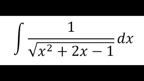 Calculus Help: Integral ∫ 1/√(x^2+2x-1) dx - Integration by trigonometric substitution