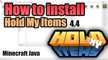 How to Install Hold My Items Mod for Minecraft Java with MultiMC! - Free (Like Actions & Stuff!)