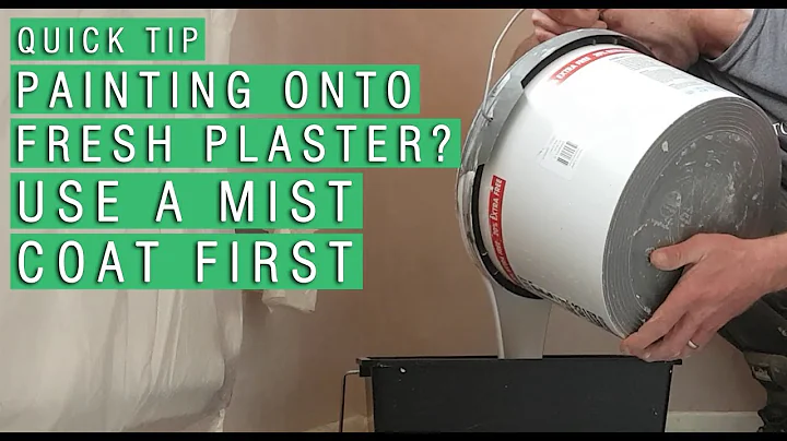 QUICK TIP – Painting on Fresh Plaster? Use a Mist Coat