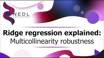 Ridge regression explained: Regression robust to multicollinearity (Excel)