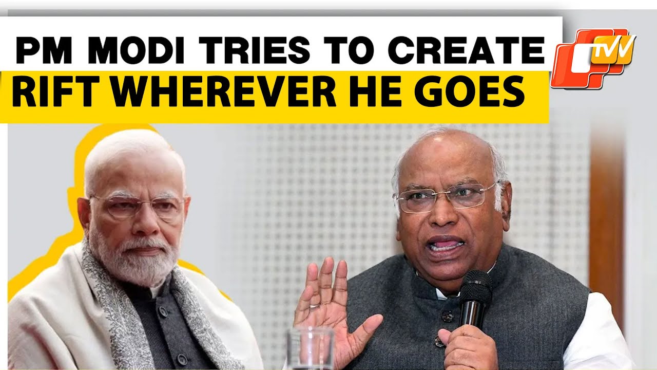 Congress’ Kharge Alleges PM Modi’s Hand In ECI Giving Party Symbol To Shinde-Faction Of Shiv Sena