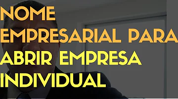 Pode o empresário individual adotar uma denominação como nome empresarial?