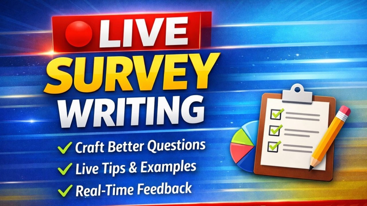 CELPIP Session #6 | LIVE Survey Writing | Step by Step survey writing