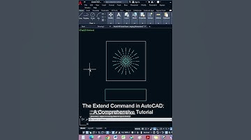 The Extend Command in AutoCAD -26 !  #autocad #shortsviral #autocadtips