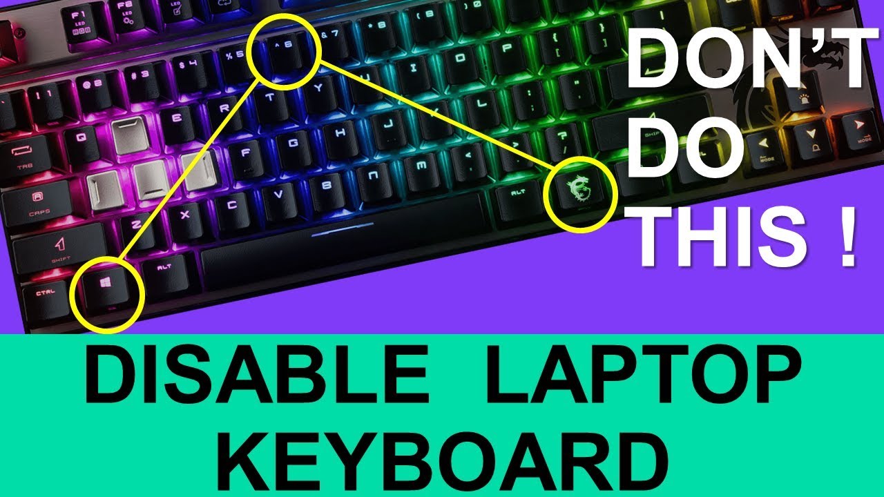 can i disable my laptop keyboard