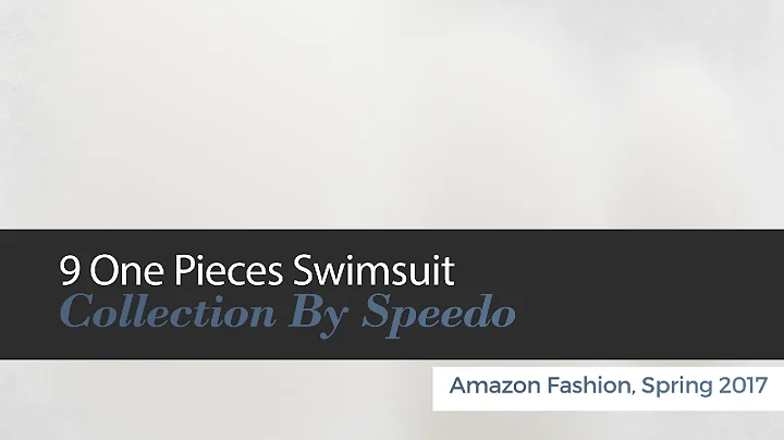 10 One Pieces Swimsuit Collection By Speedo Amazon Fashion, Spring 2017