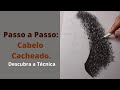 Como Desenhar Cabelo Cacheado Realista | cabelo feminino Passo a passo