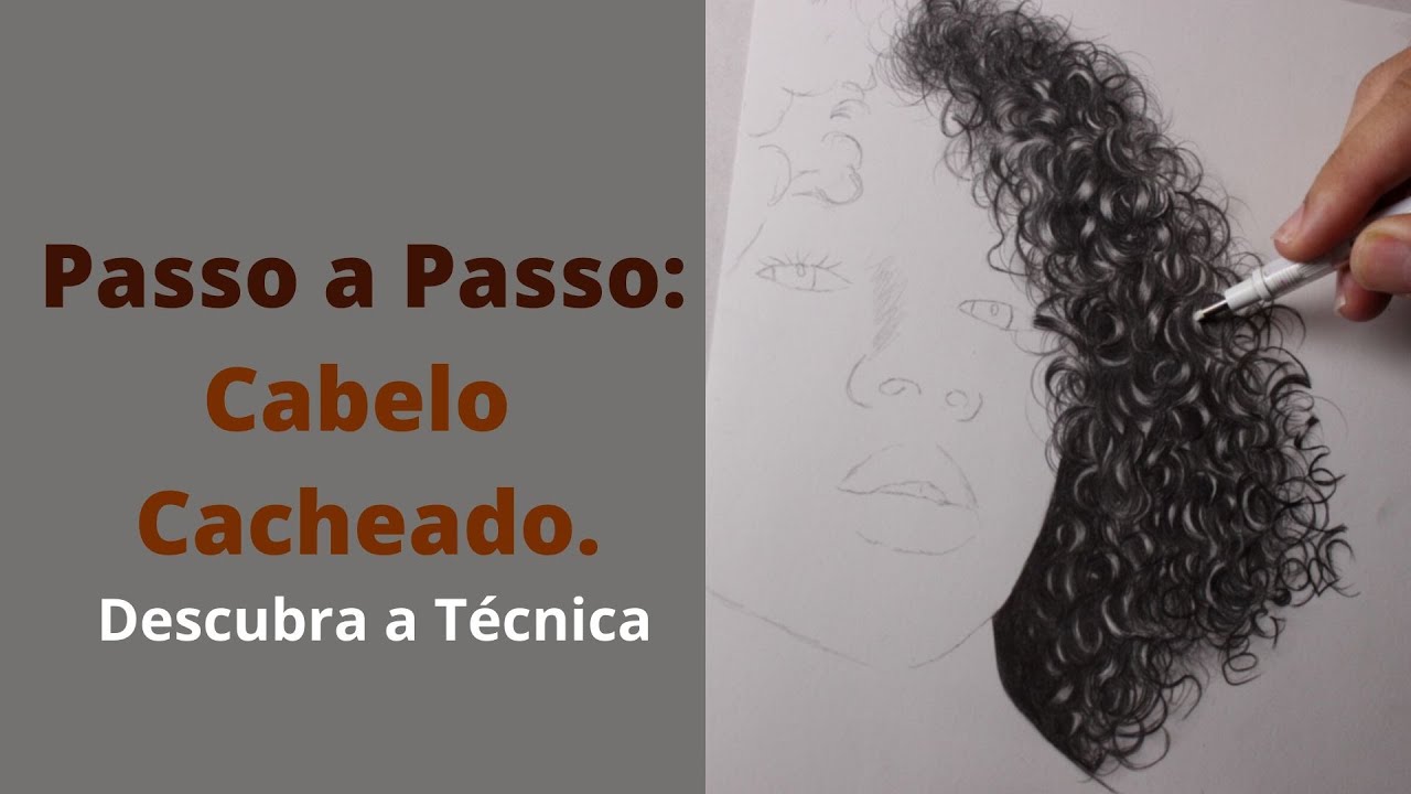 COMO DESENHAR CABELO CACHEADO! 