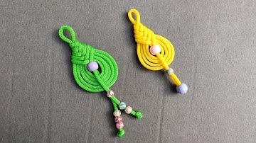 Simple Macrame Key Chain / waste Macrame Flower keychain with out knot / Macrame keychain tutorial